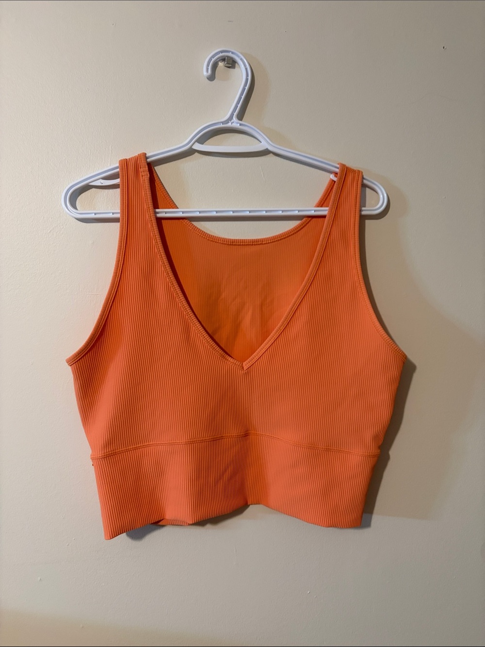 lululemon athletica Ribbed Reversible Crop Tank Top - Orange